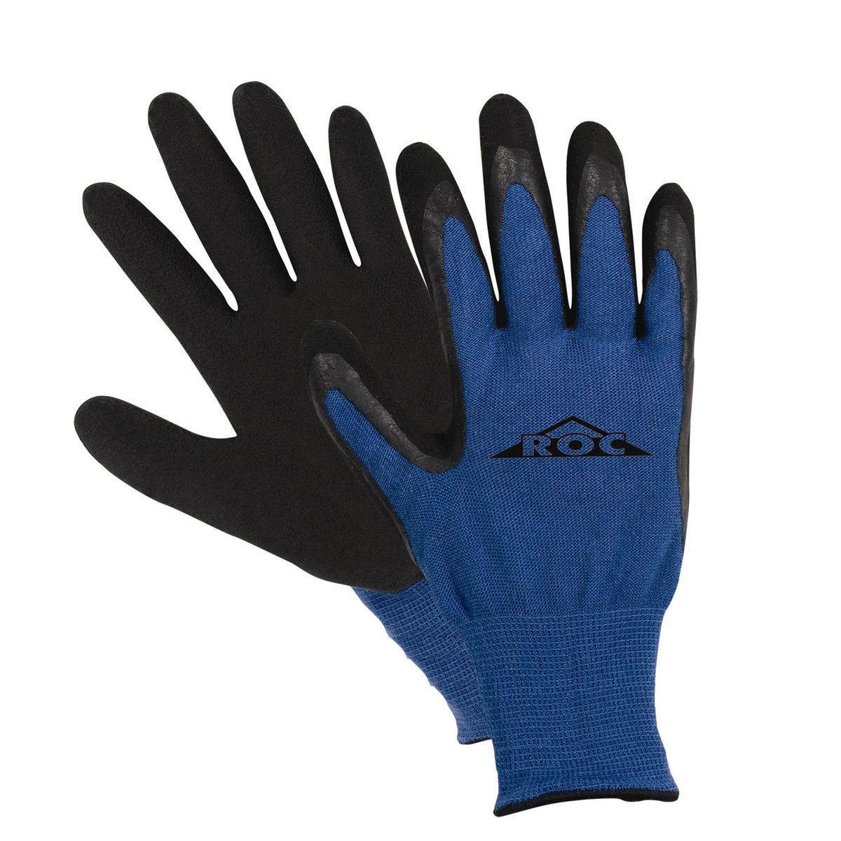 GLV ROC LRG BLK & BLU 1PR LATEX PLM BAM