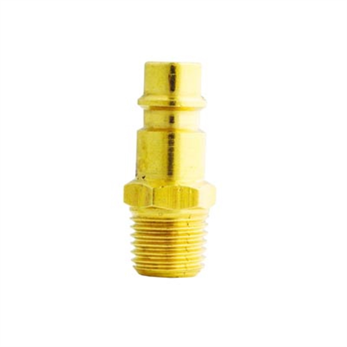 3/8 NPT Male V-Style Hi-Flow Brass Plugs Milton Industries 762