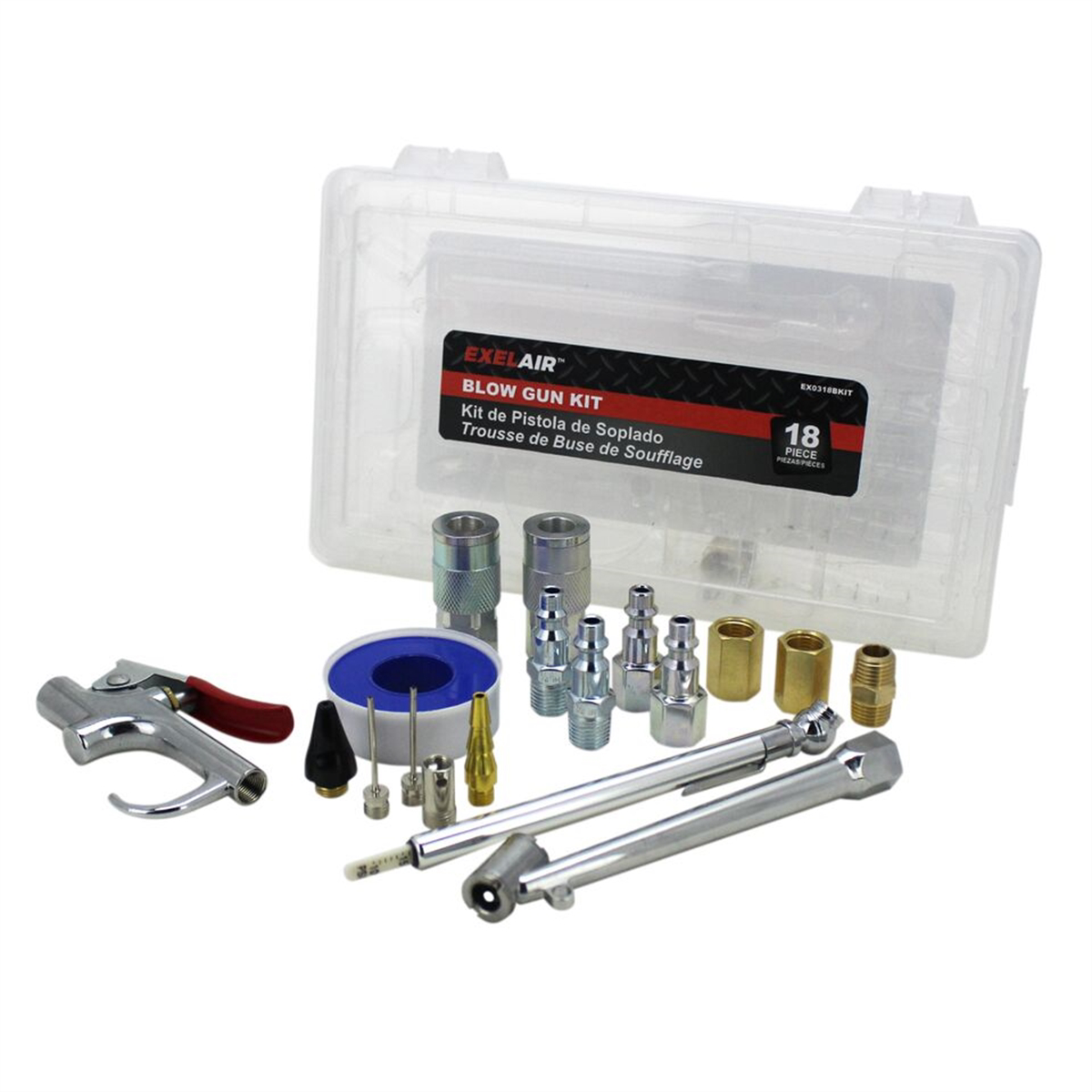 BLOW GUN 18 PIECE KIT