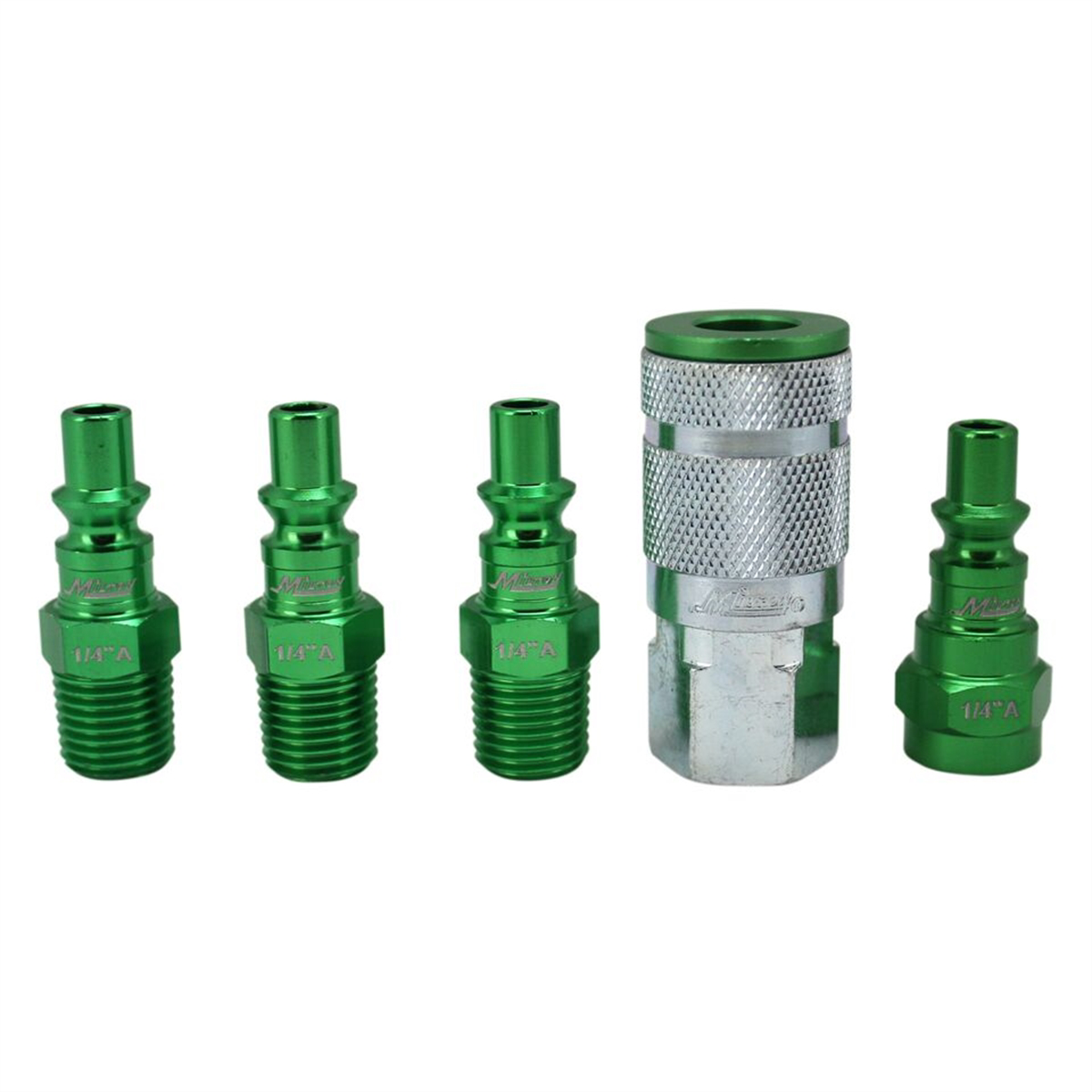 5 Piece A-Style 1/4" NPT Green