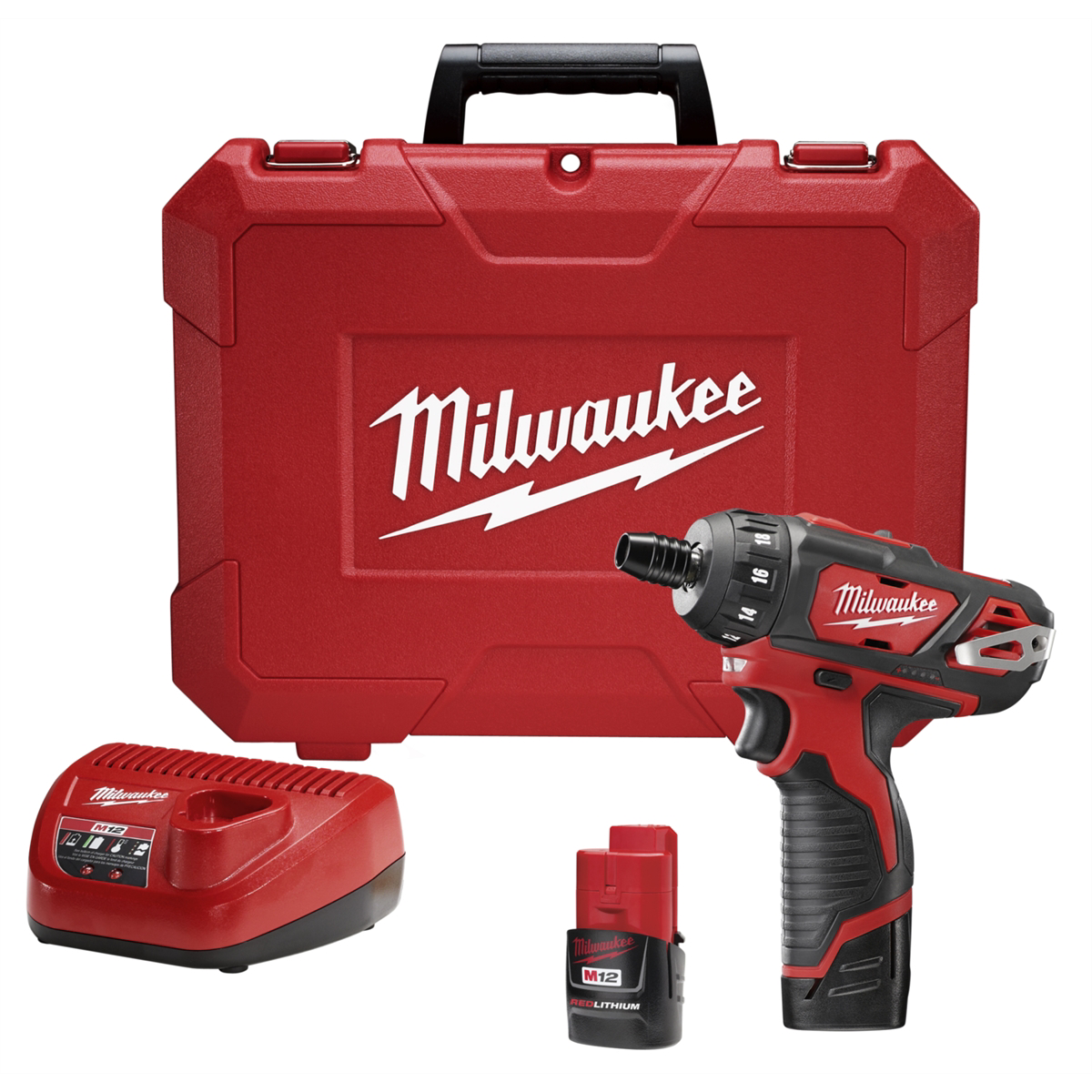 M12 1/4" Hex 2-Speed Cordless Screwdriver Kit