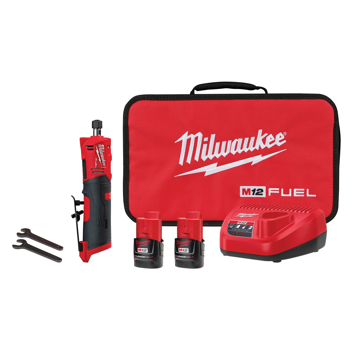 M12 FUEL Inline Die Grinder 2 Battery Kit