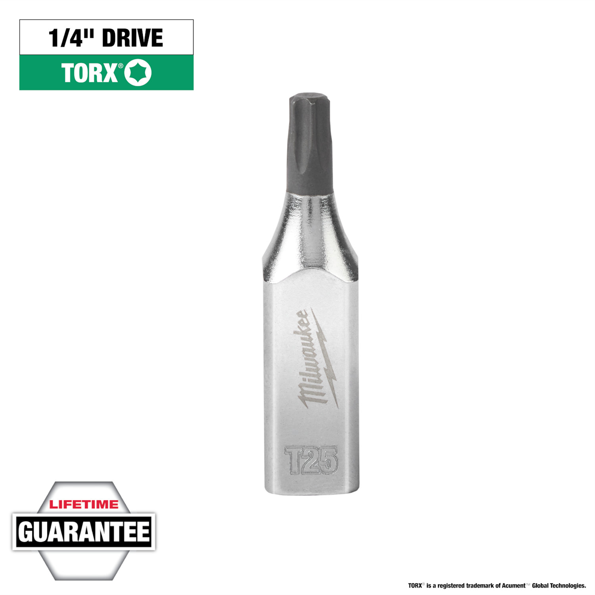 1/4" Drive T25 TORX® Bit Socket