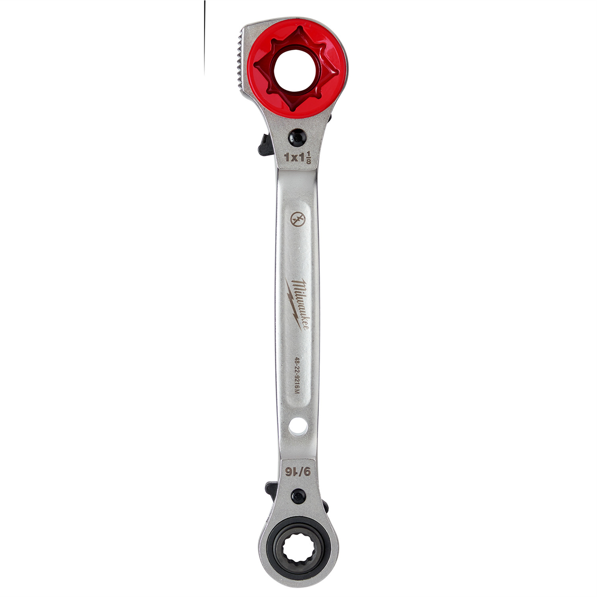 Lineman's 5in1 Ratcheting Wrench w/ Milled Strike