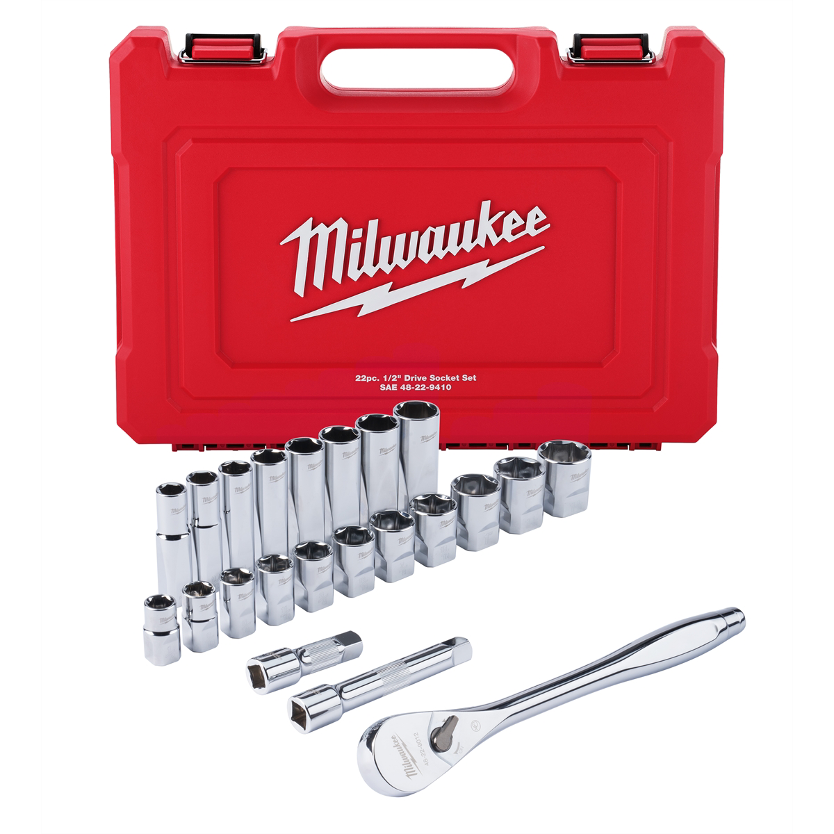 22 pc 1/2 Socket Wrench Set SAE