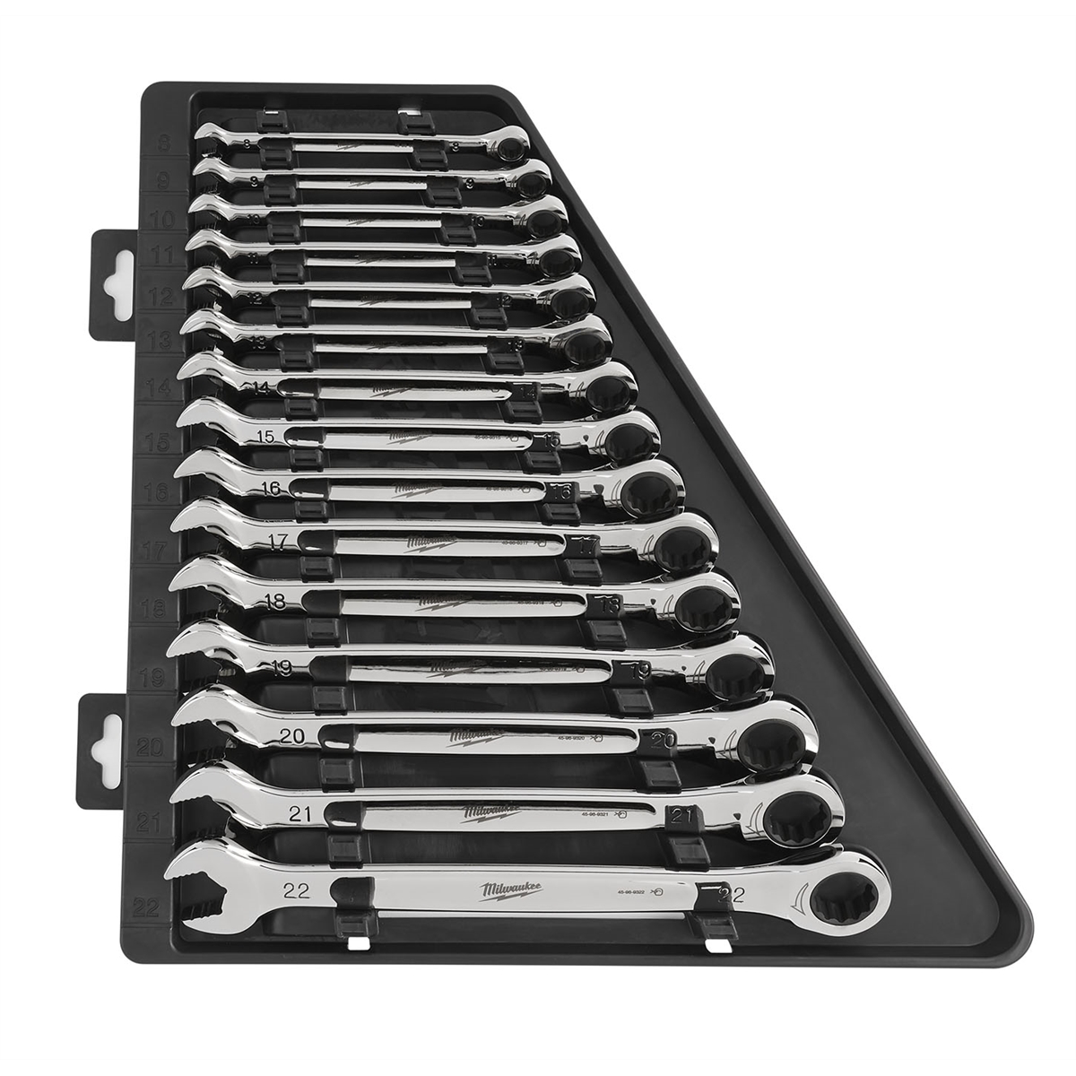 15-pc Ratcheting Combination Wrench Set - Metric