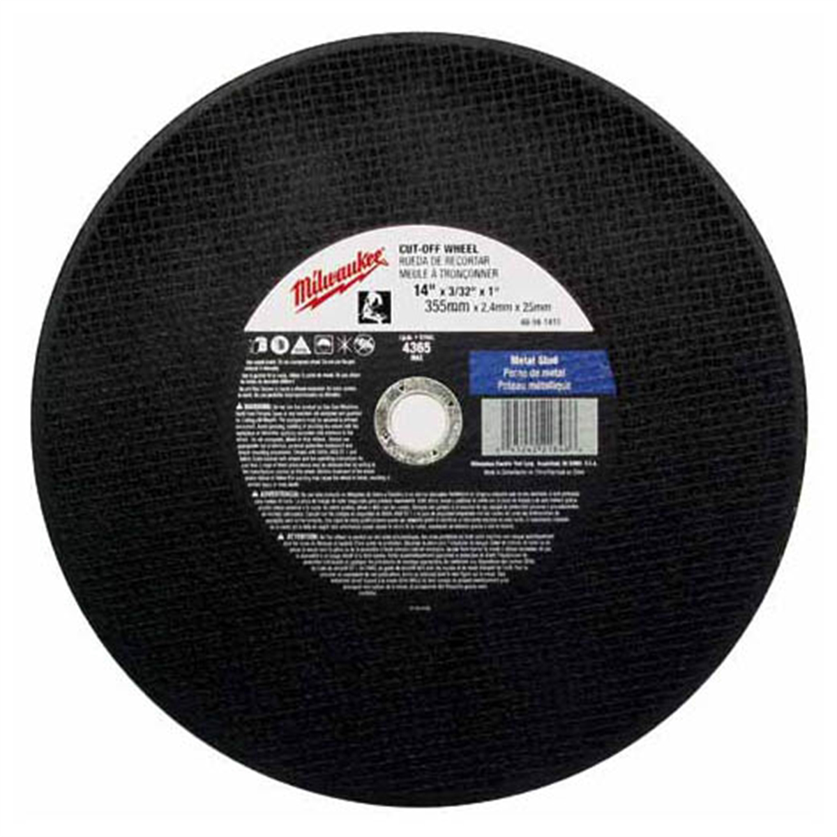 14"X3/32"X1" CUT-OFF WHEEL (TYPE 1)