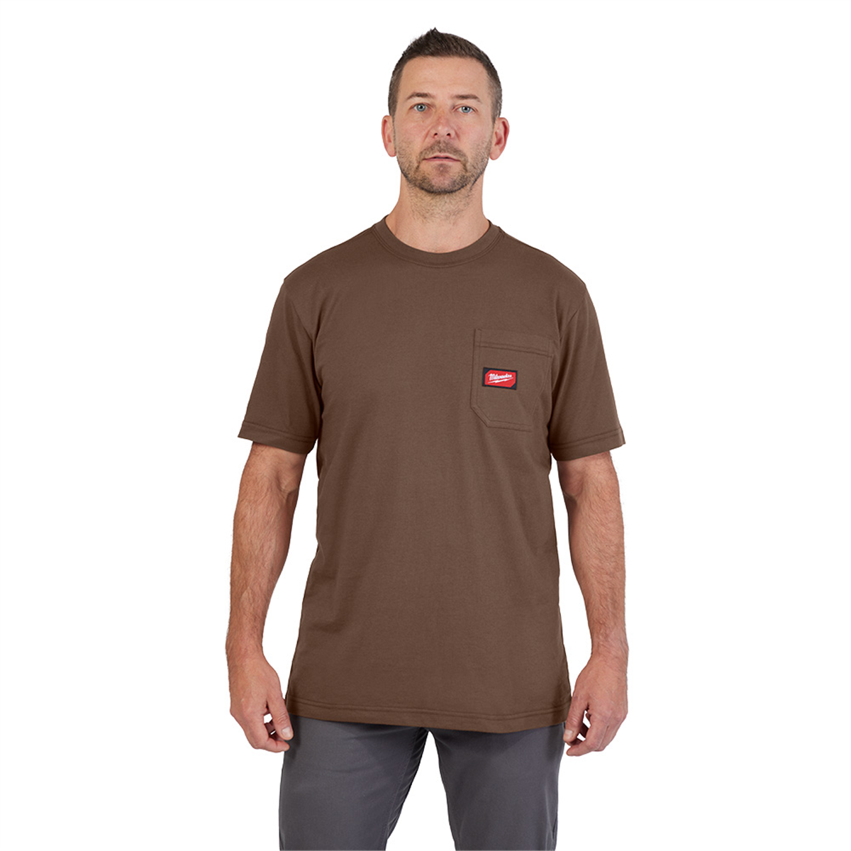 GRIDIRON? Pocket T-Shirt - Short Sleeve Brown S