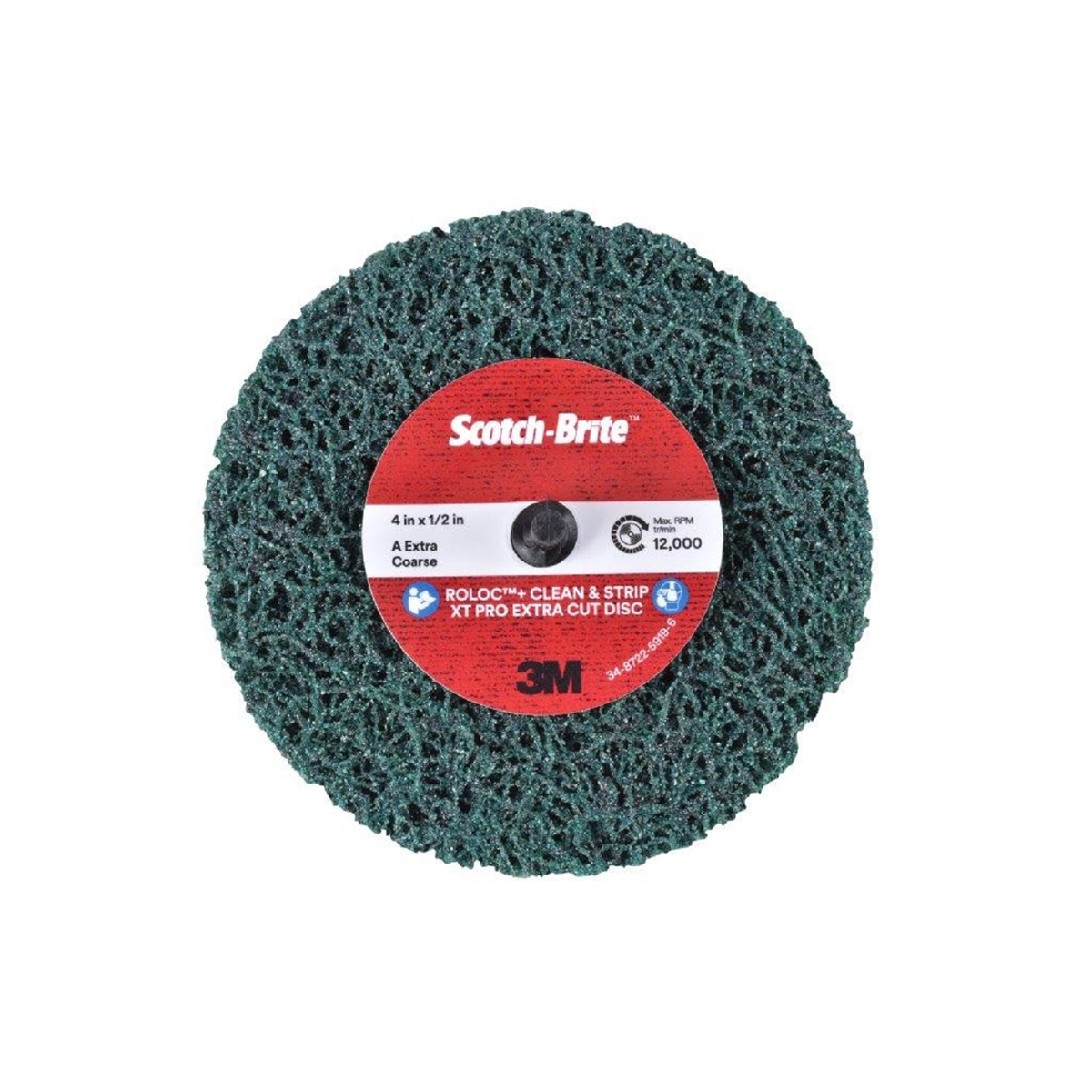 Scotch-Brite RolocXT Pro Extra Cut Disc 4In 1/2 in