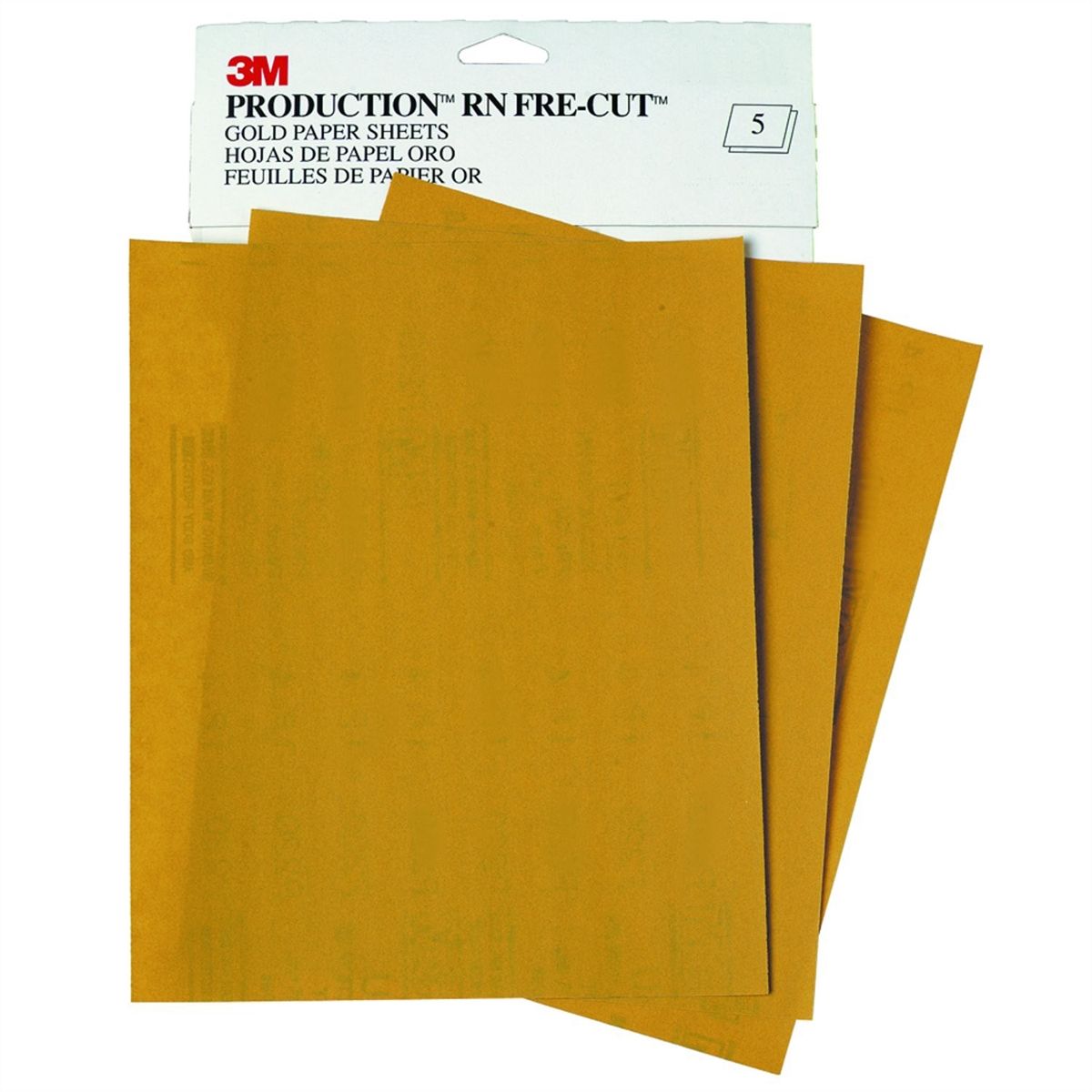 Resinite Fre-Cut Gold Sand Paper Sheets 9 x 11 Inch 320 Grade