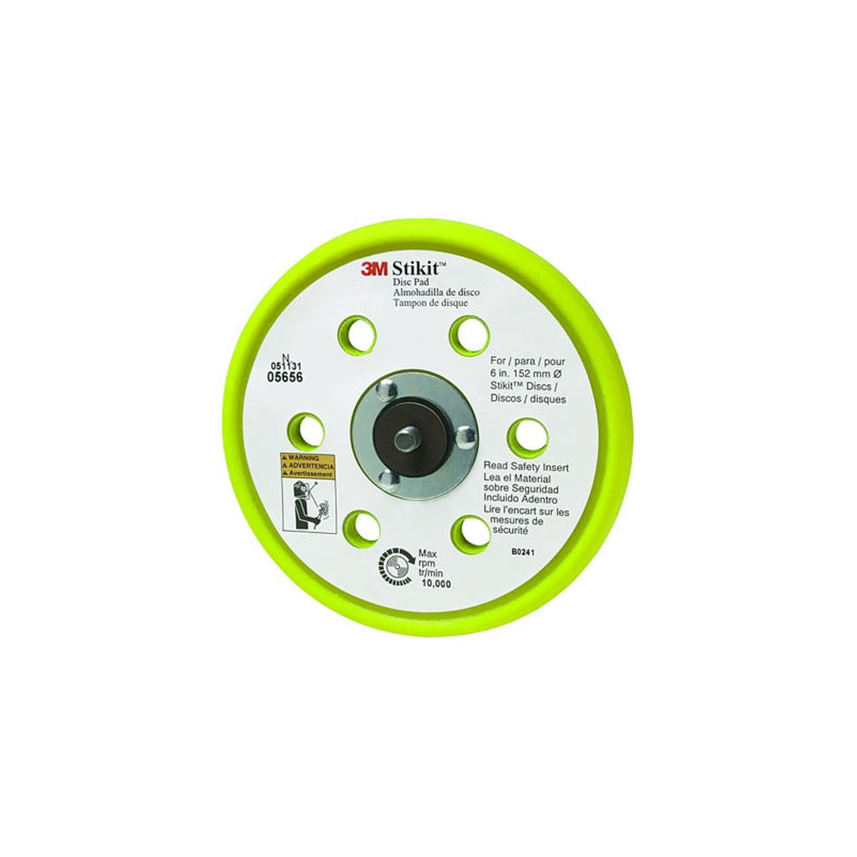 Stikit Low Profile Disc Pad D/F, 6 inch