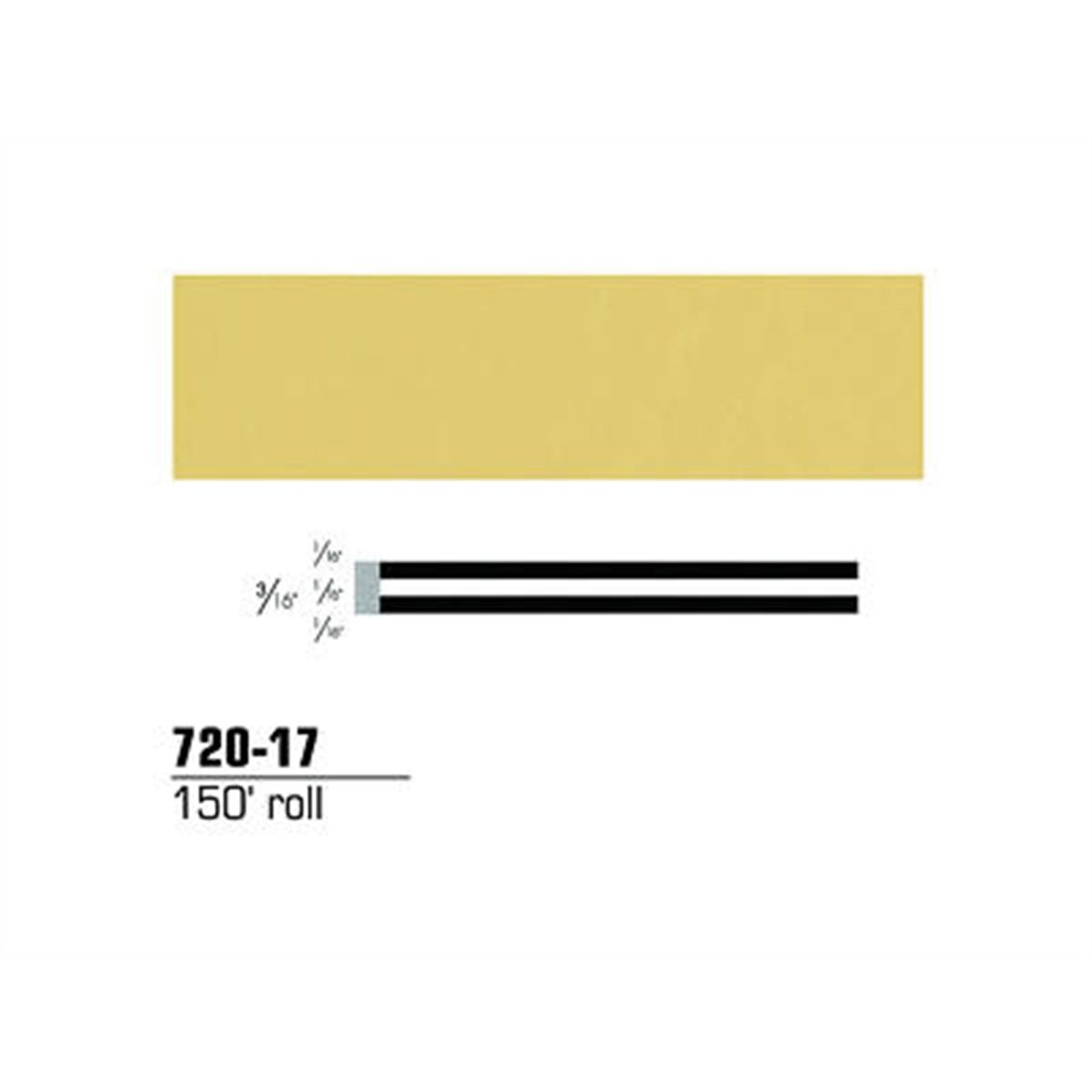 Scotchcal Striping Tape, 3/16", Tan