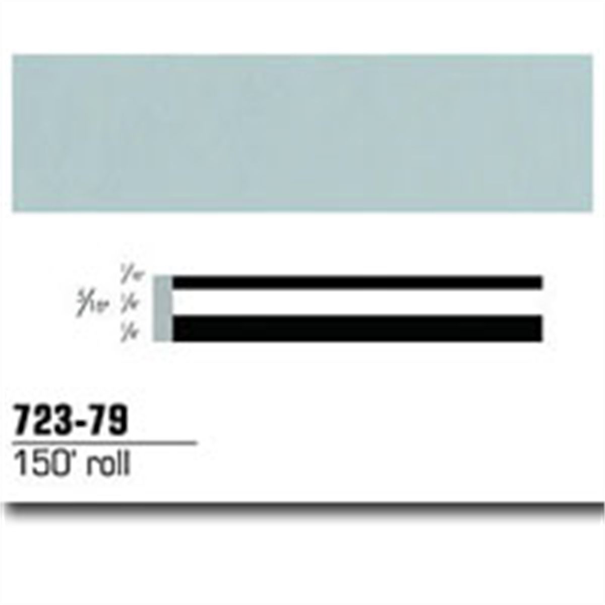 DBL STR 1/16&1/8 PALE GRAY