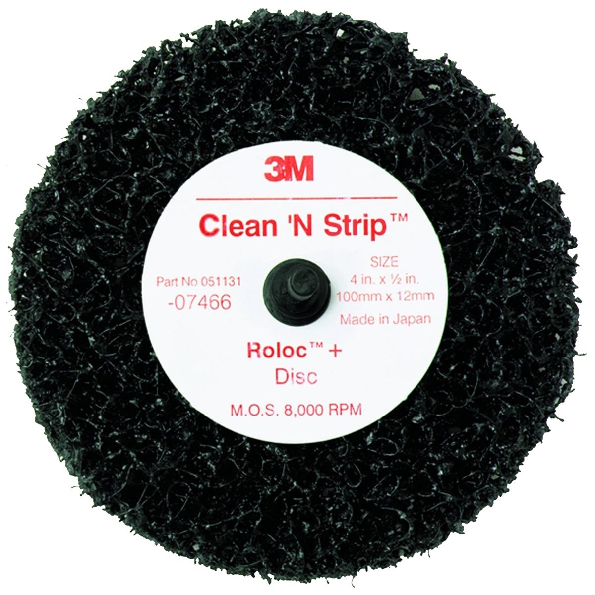3M 7466 Roloc Clean n Strip Disc - Black 3M7466 MMM7466