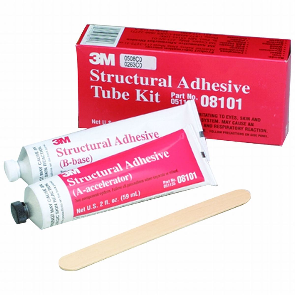 Structural Adhesive,Two 2 Fluid Ounce Tubes Per Kit