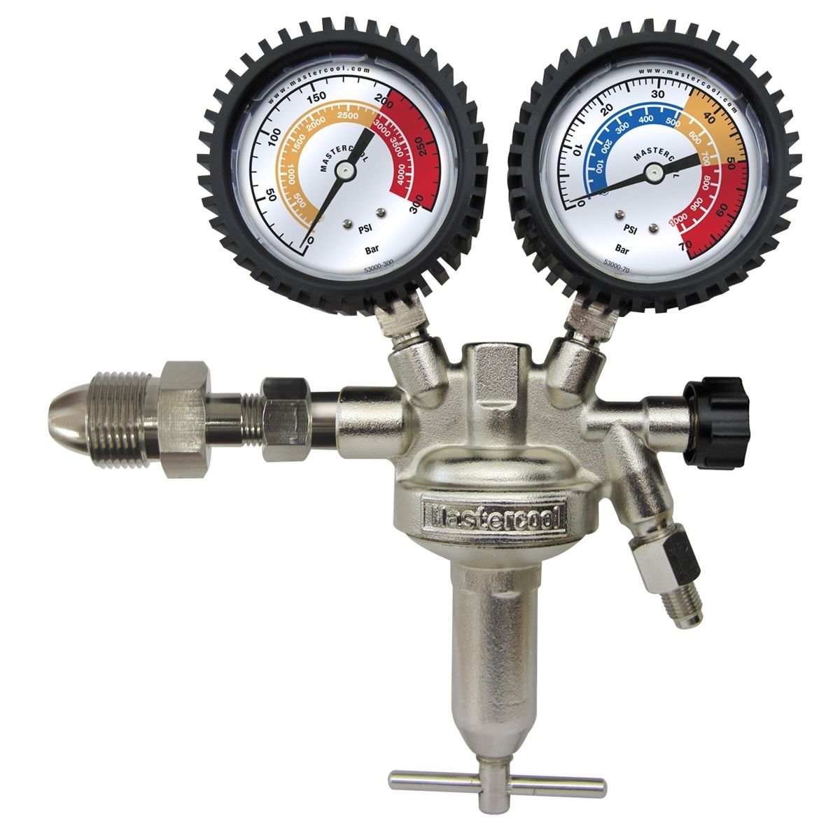 Nitrogen leak test regulator