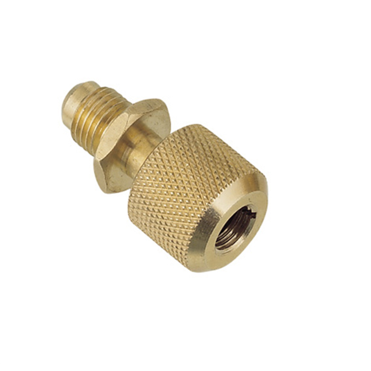 R134a Straight Automatic Shut-Off Valve 1/2 x 1/2 Inch ACME