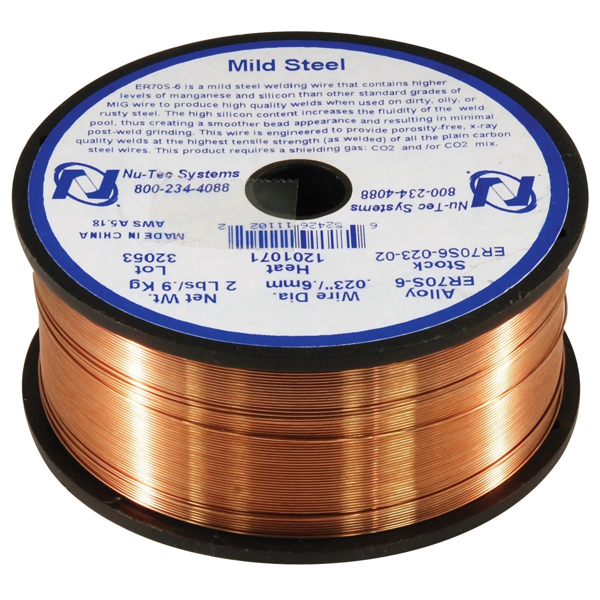 WELDING WIRE .023" STEEL ER70S-6 2 LBS. (4" SPOOL)