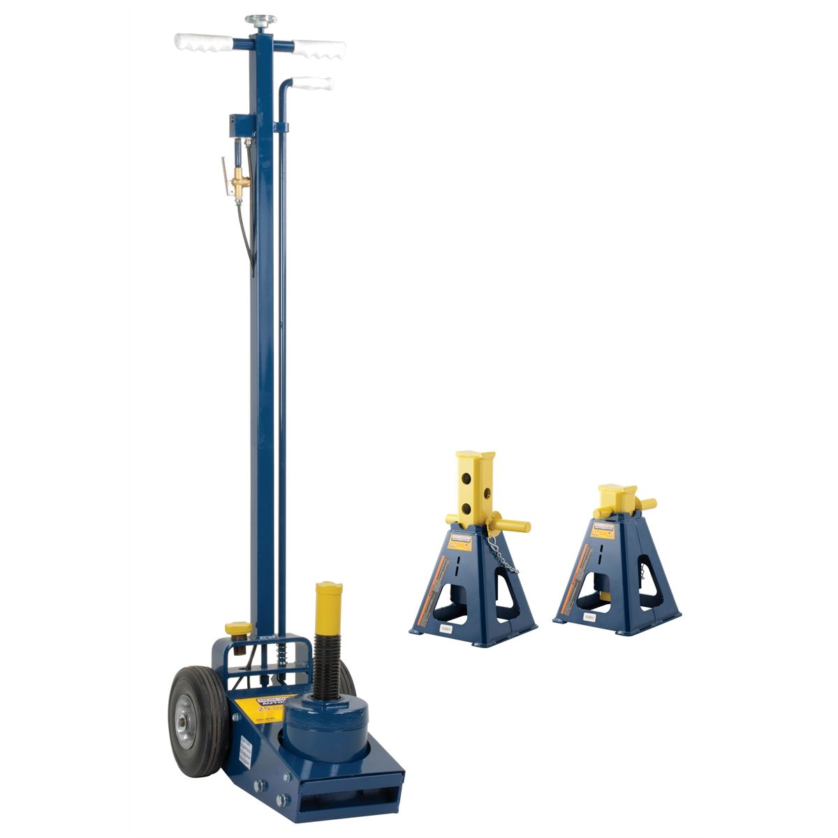 25 ton axle jack with 25 ton jack stands