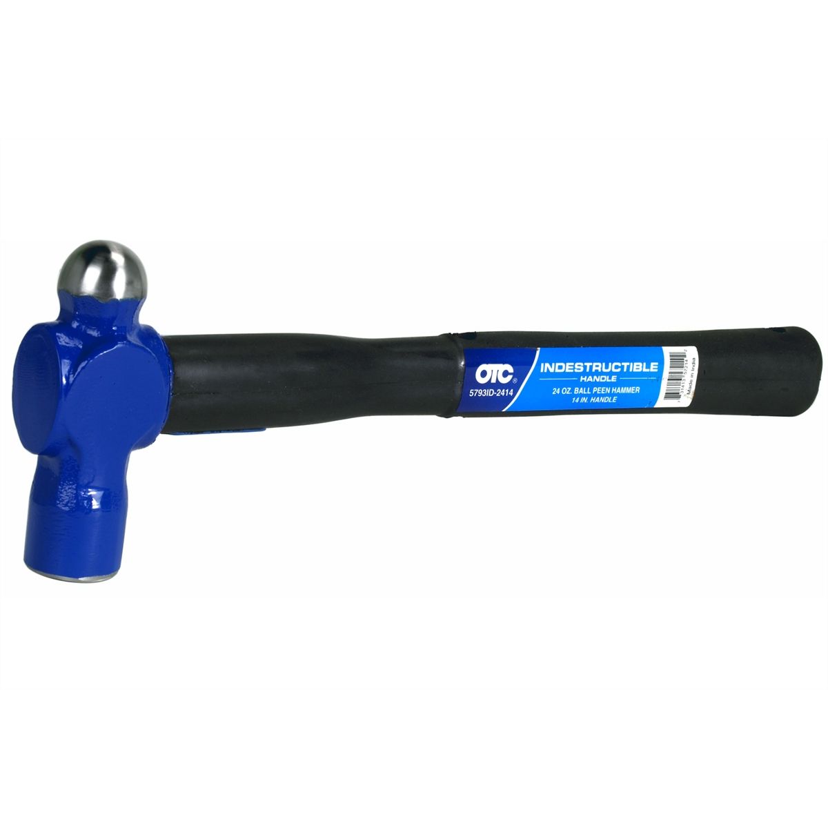 24 oz, 14"Ball Pein Hammer, Indestructible Handle