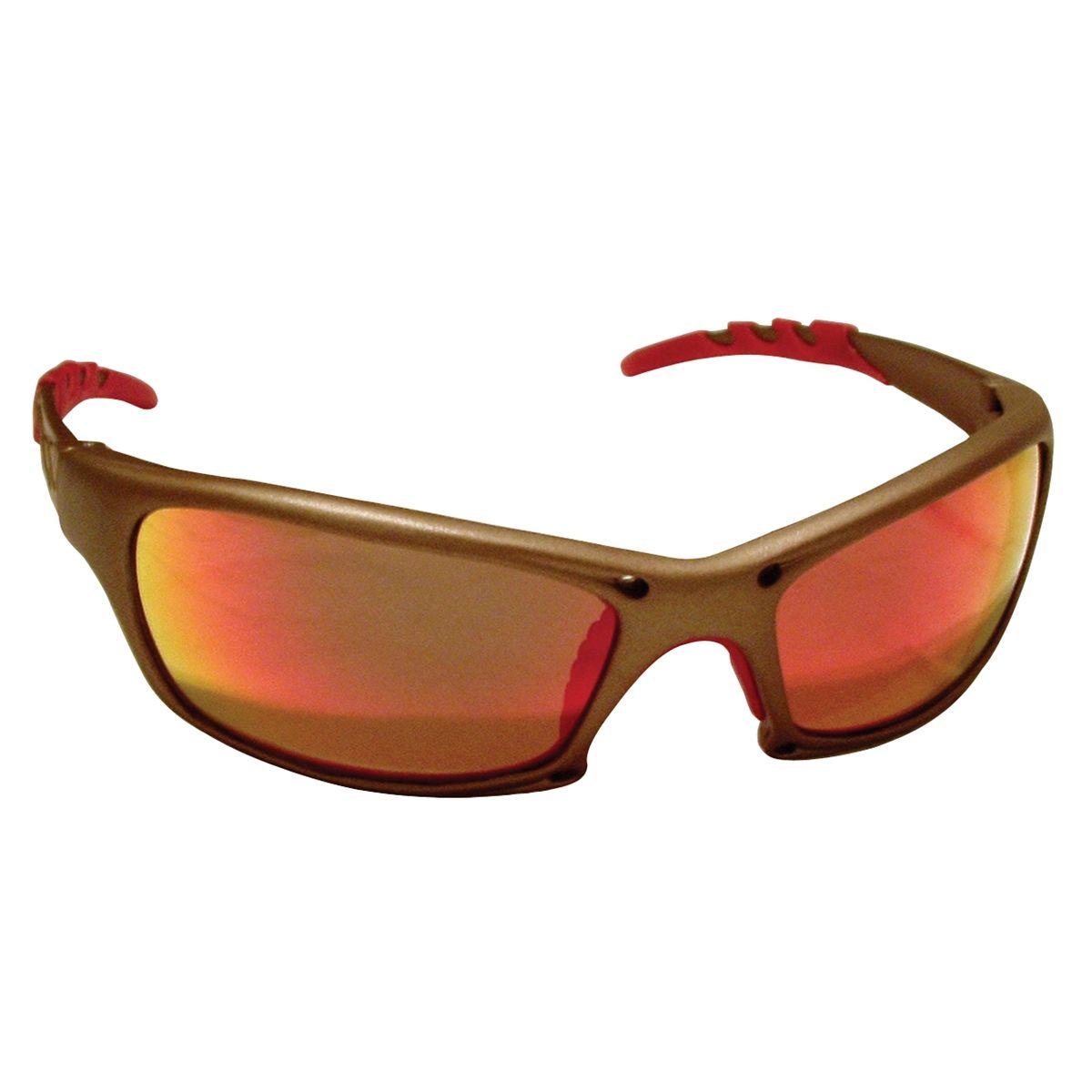 GTR SAFETY GLS GOLD FRAME/IRIDIUM LENS - CLAMSHELL