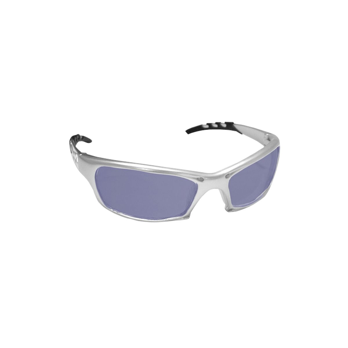 GTR SAFETY GLS SLVR FR/ICE BLUE LENS - CLAMSHELL