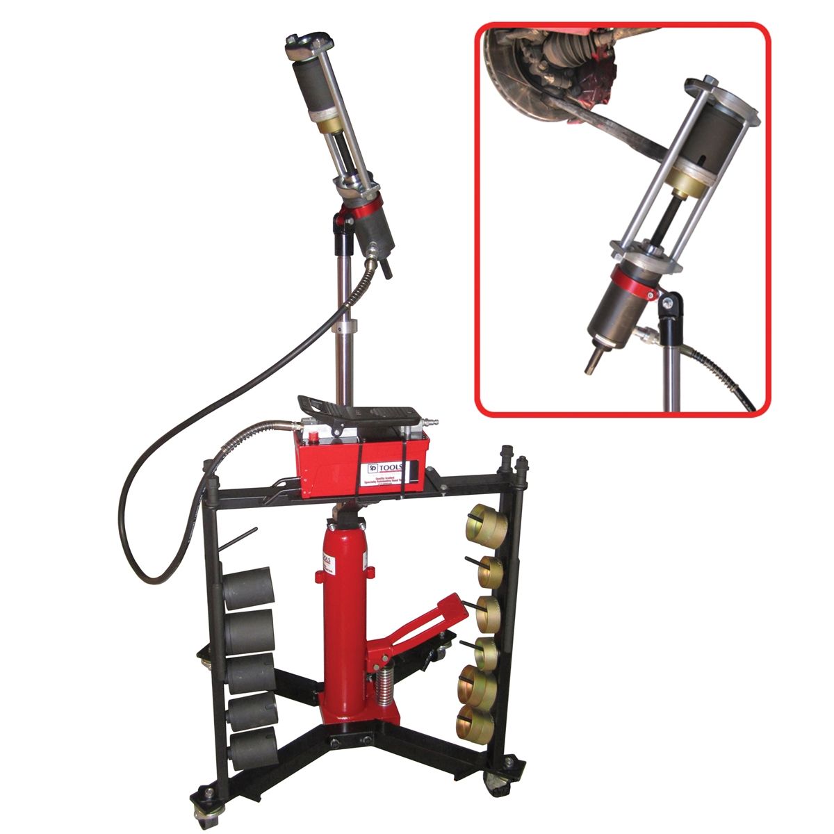 Mobile Hydraulic Press Tool w Air Pump, Schley Products, Inc