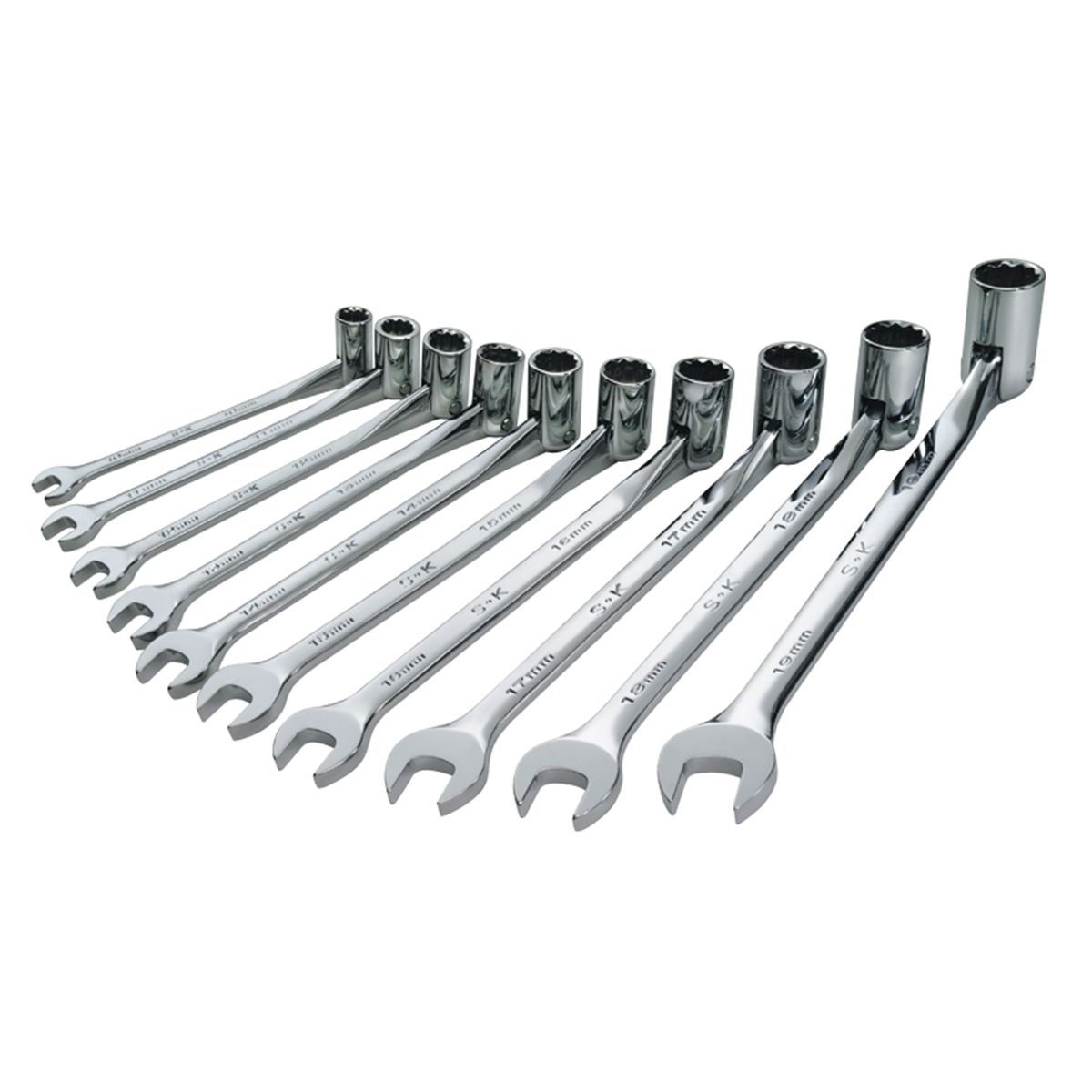 SuperKrome(R) Flex Metric Combination Wrench Set - 10 Piece