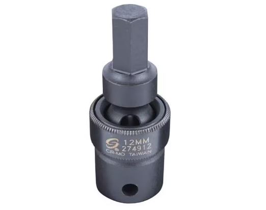 1/2" DR. 12MM UNIVERSAL HEX DR