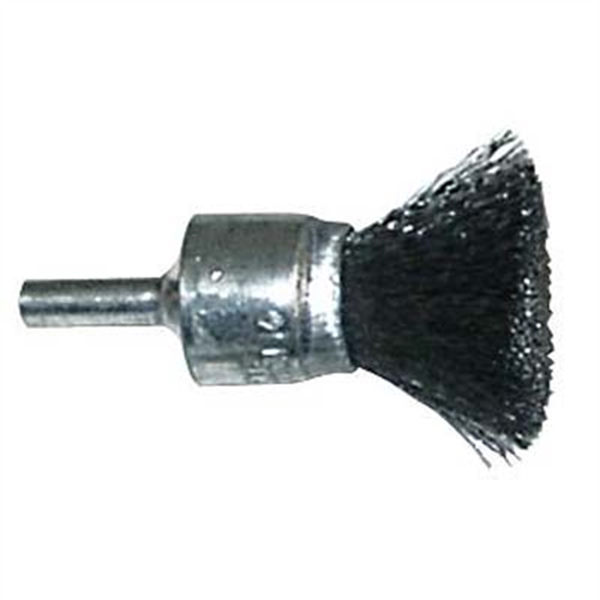 Wire Wheel Crimped End Brush - 3/4" x 1/4" Shank .020 Wire