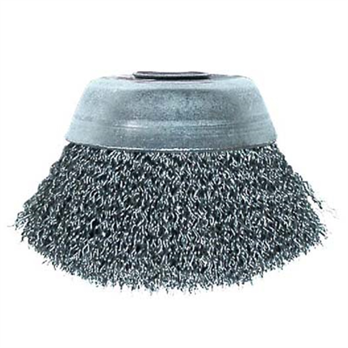 Crimped Wire Cup Brush - 3" x M10 x 1.25 Arbor .020 Wire