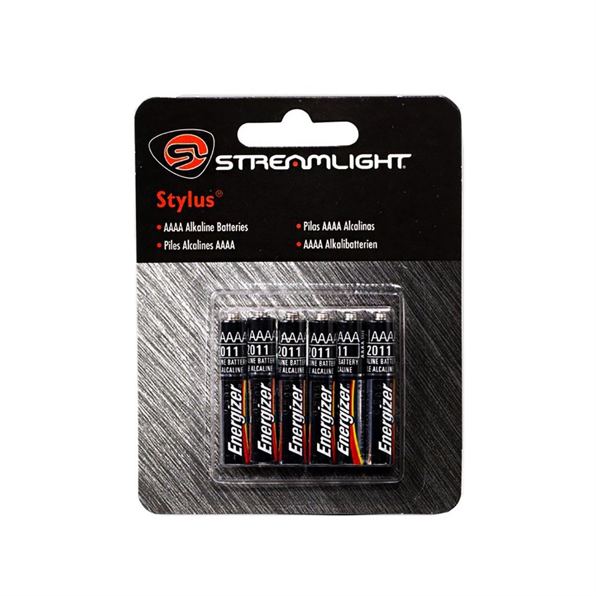 Seis pilas alcalinas AAAA Energizer para luces Stylus Streamlight