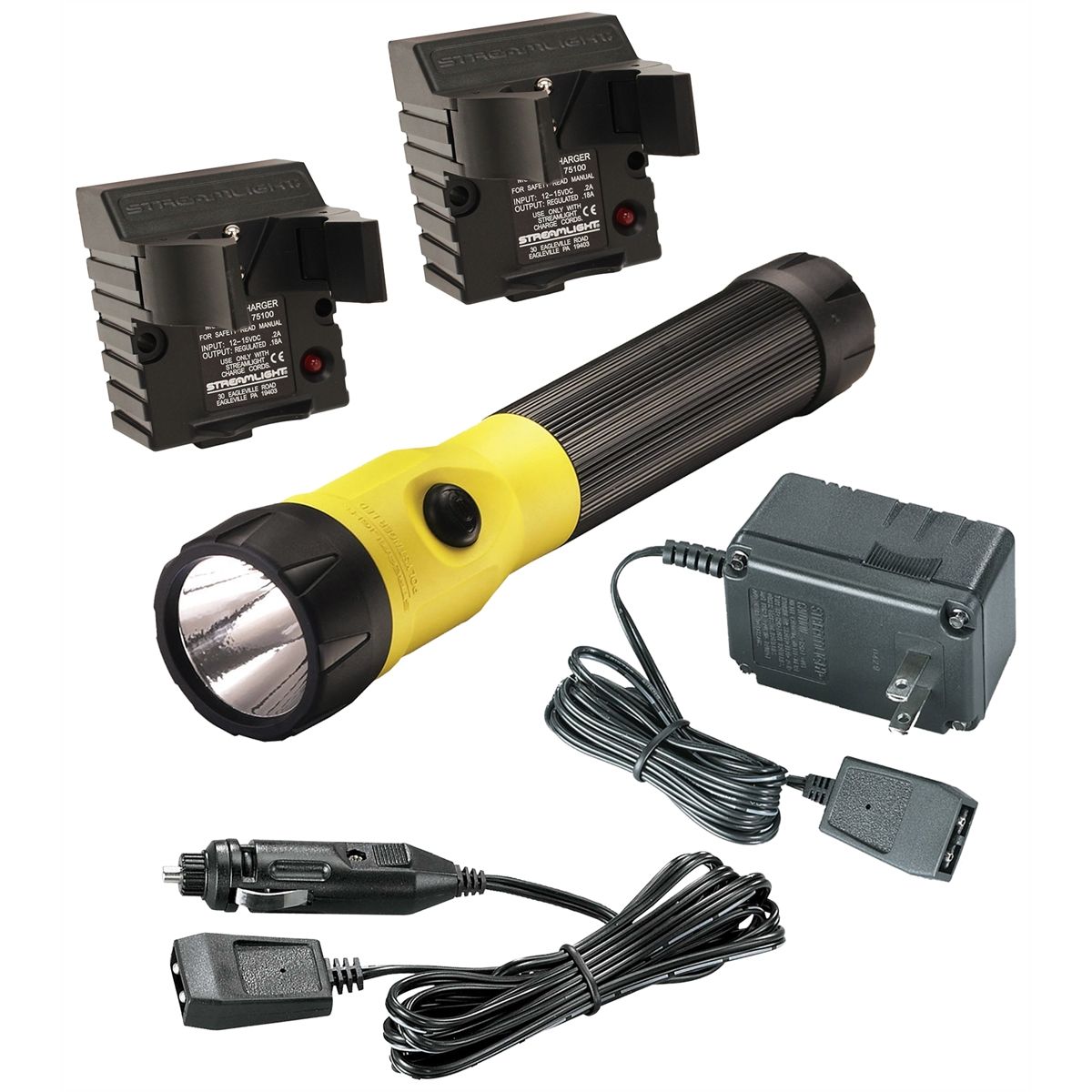 POLYSTINGER LED W/120V AC/DC 2 HOLDERS YELLOW