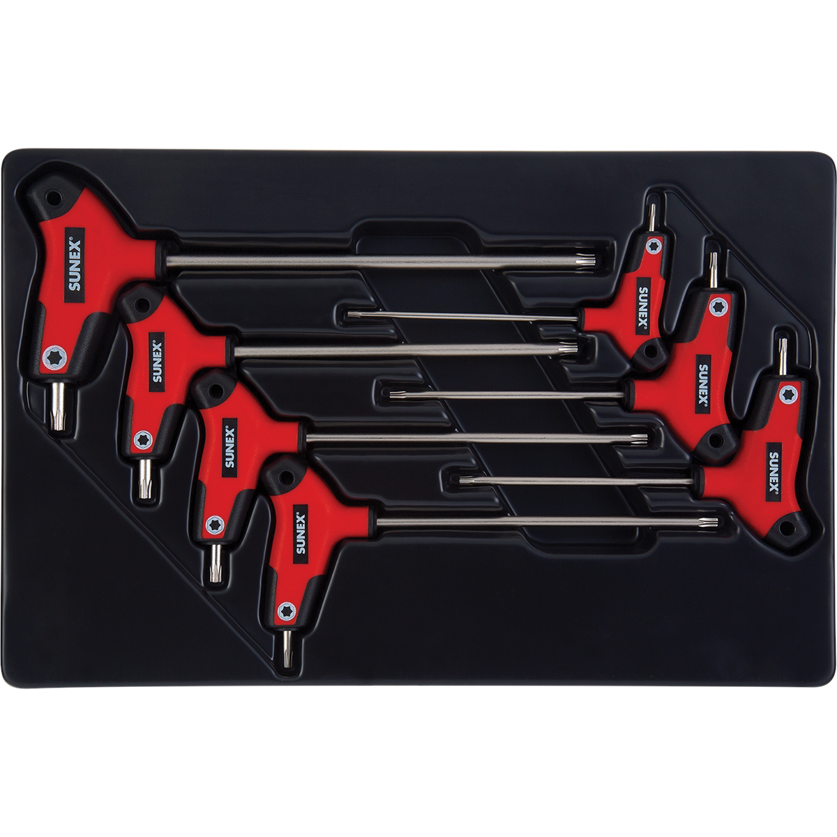 7 PC. T HANDLE, STAR HEX KEY SET