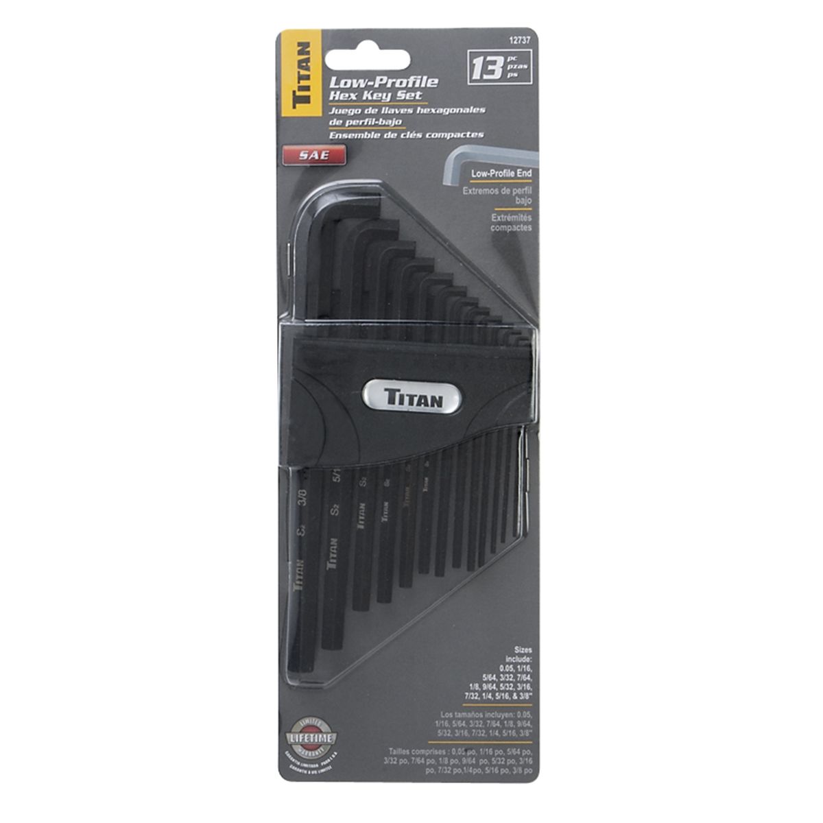 13 Pc. SAE Low Profile Hex Key Set