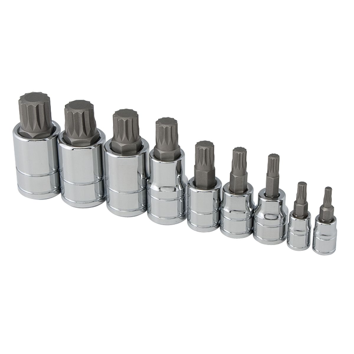 9pc Triple Square Socket Set