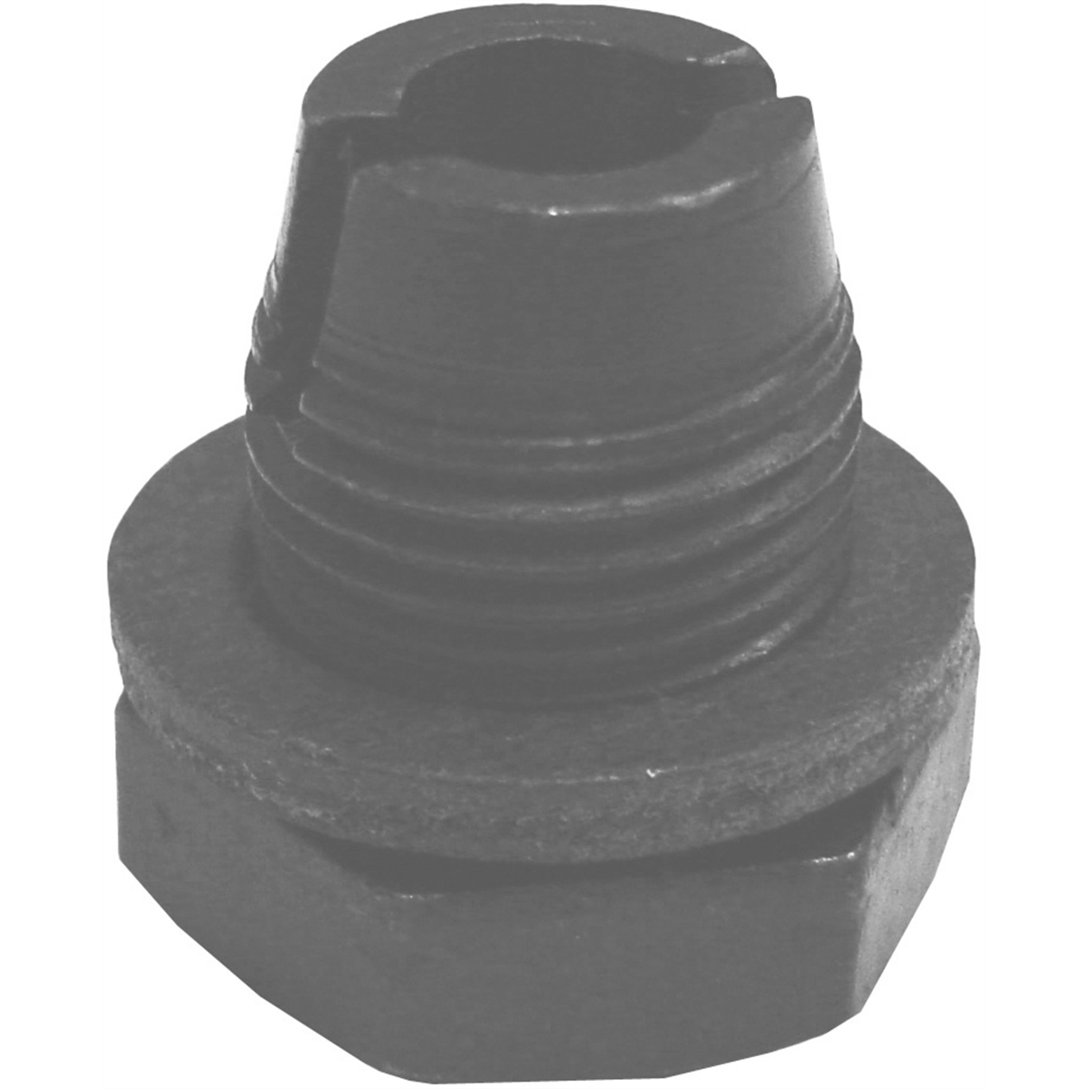 Drain Plug 1/2 T.O.S Machined w/ Fiber - 3/4" Hex