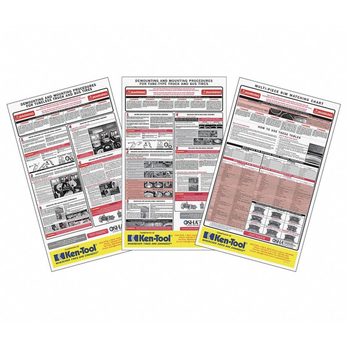 The Main Resource OSHA poster kit for tire safety CSU-OSHA10R-11