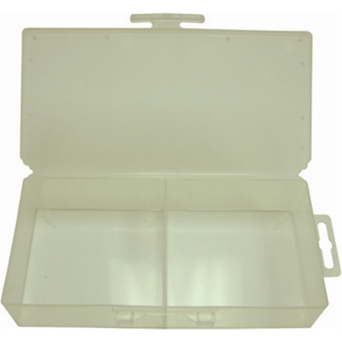 Plastic Box - 2 Compartment 6 5/8" x 3 1/8" x 1 3/8"