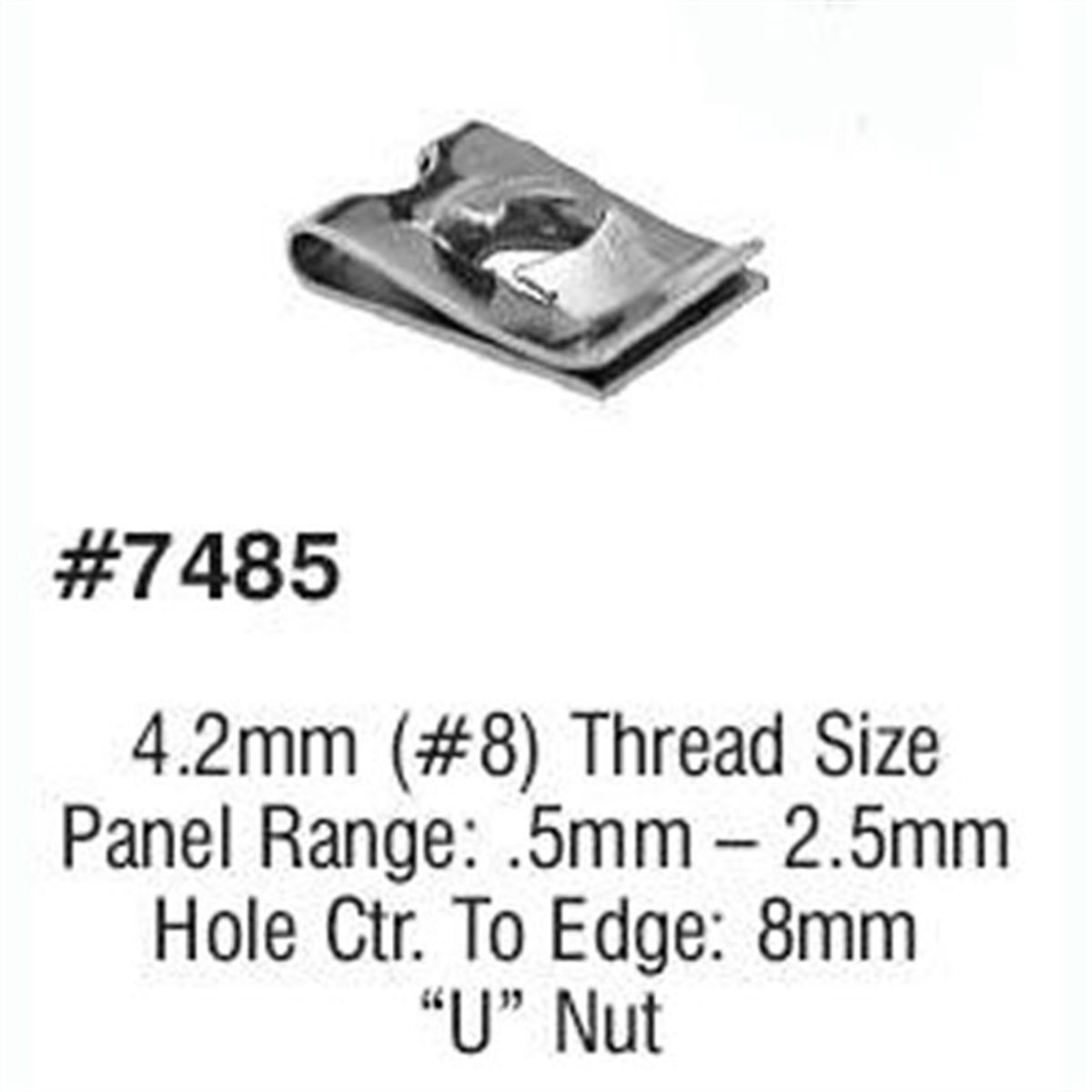 U-nut M4.2-1.41 screw size