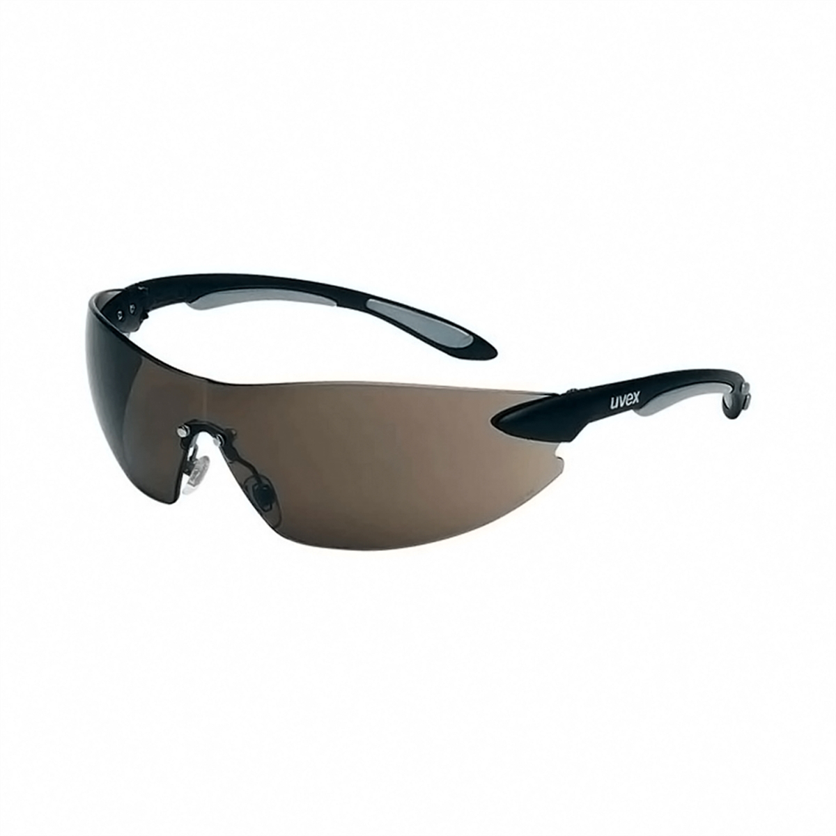 IGNITE SAFETY EYEWEAR BLACK/SILVER FRAME GREY LENS