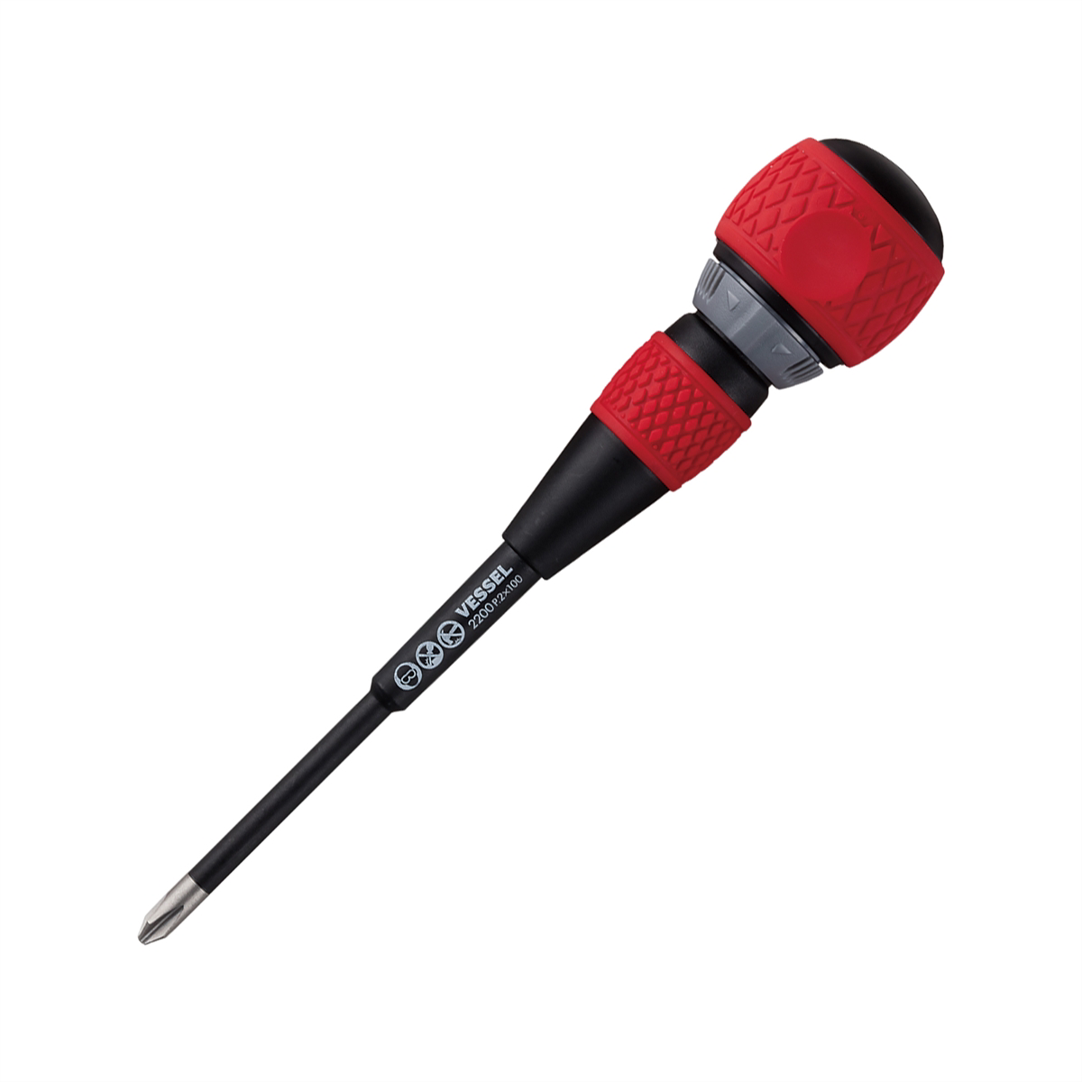 No.2200 Ball Ratchet Screwdriver PH2x100