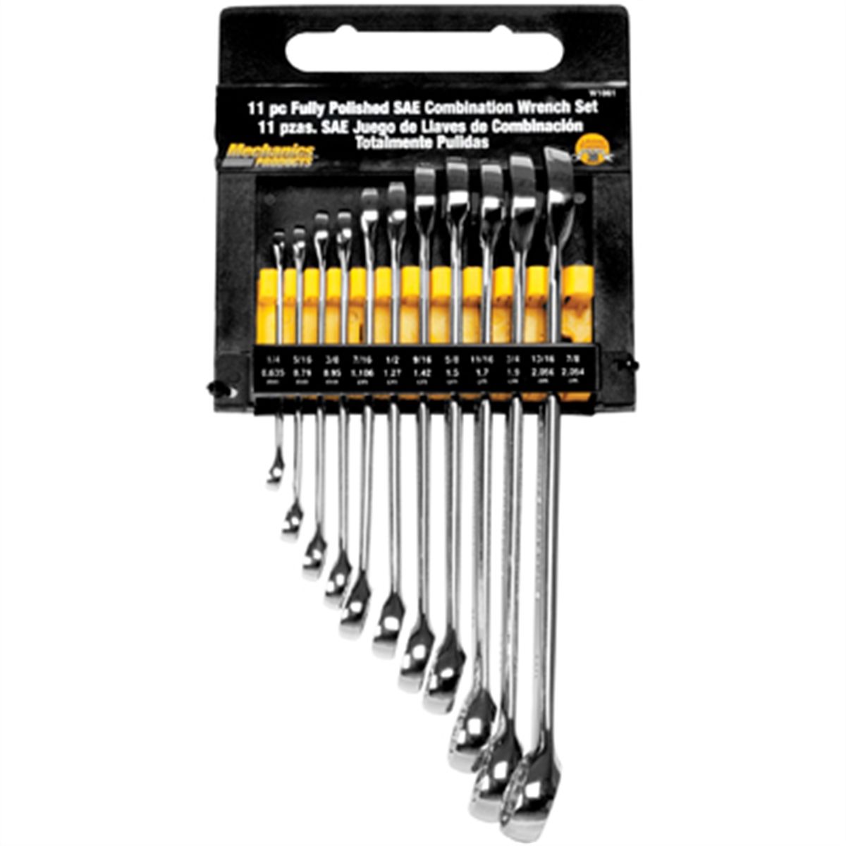 11 Pc Full Polish Wrench Set