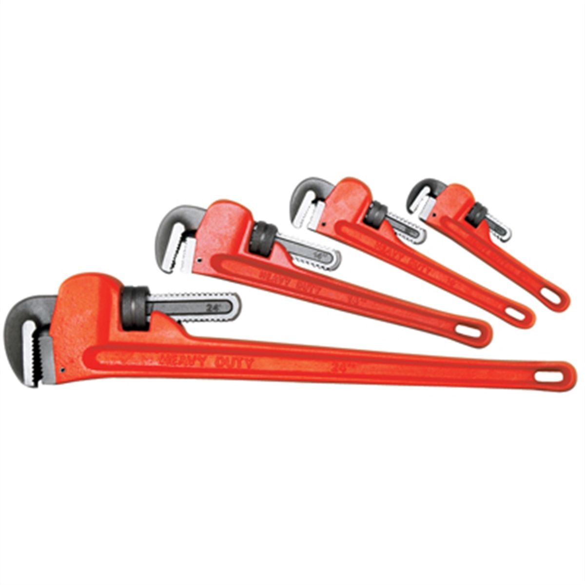 4 Piece Pipe Wrench Set