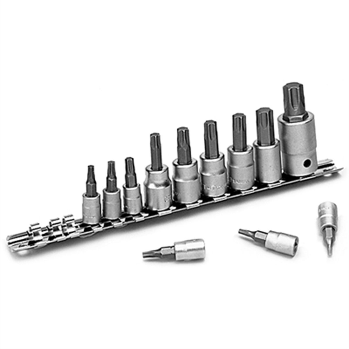 12 Pc Star Bit Socket Set ChrV