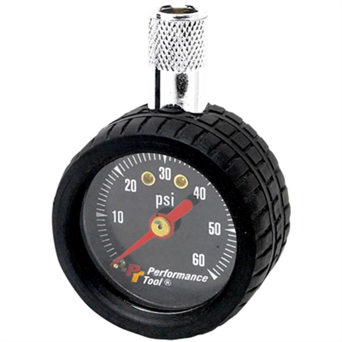 TIRE PRESSURE GAUGE-BLACK-DIAL