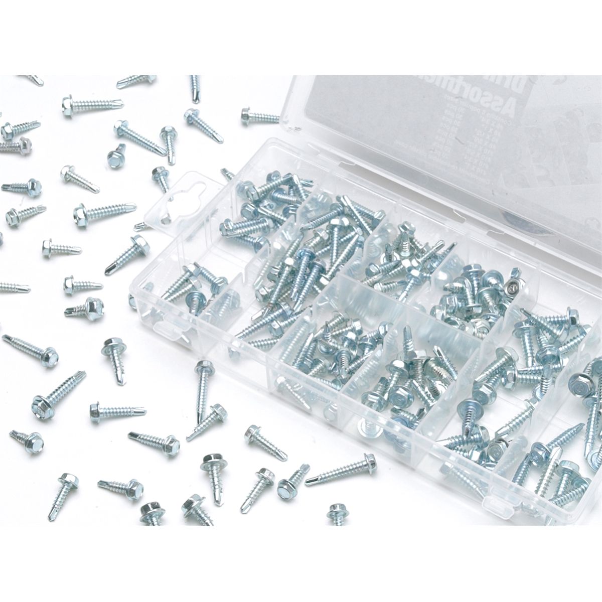 200 Piece Self Drilling Hex Washer Hardware Kit
