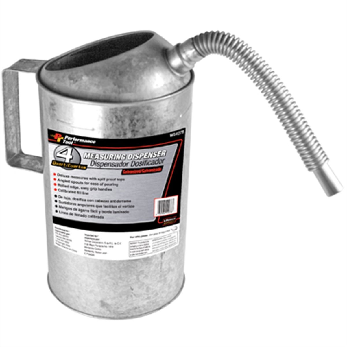 4 Qt Galvanized Measuring Disp