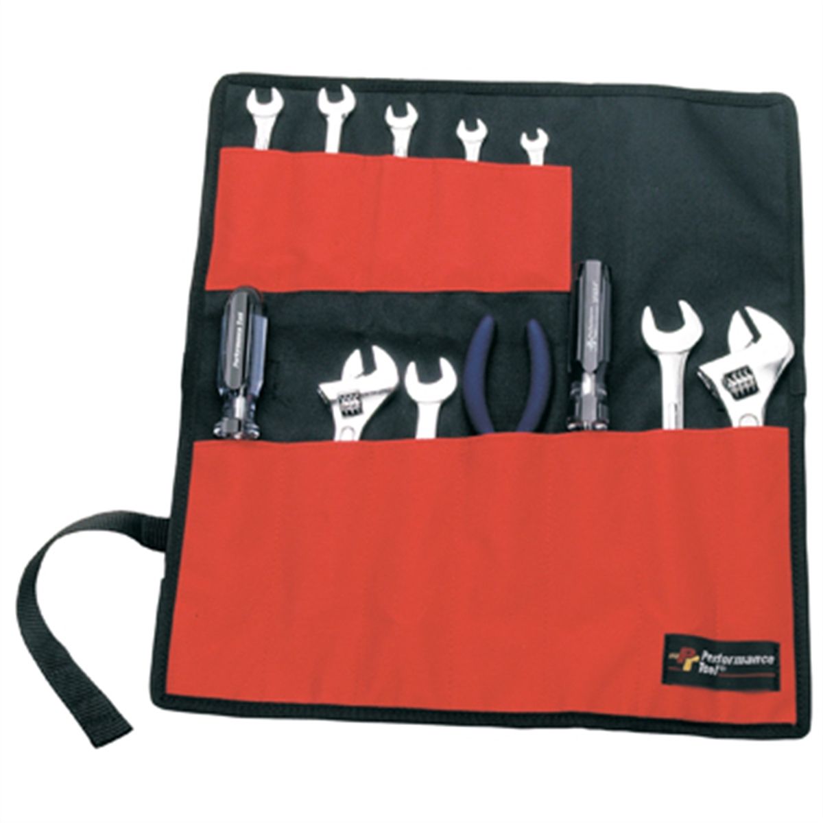 12 Pocket Roll-Up Tool Pouch