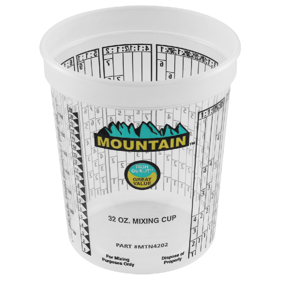 Mountain Disposable Quart Mixing Cup - 100/Case